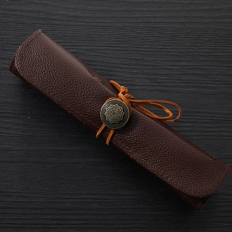 Roll-Up Knife & Tool Organizer Bag | Imitation Leather Tool Roll Bag QXL