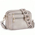 Women's Retro Small Square Crossbody Bag | PU Shoulder Bag Crossbody Shoulder Bag QXL GRAY