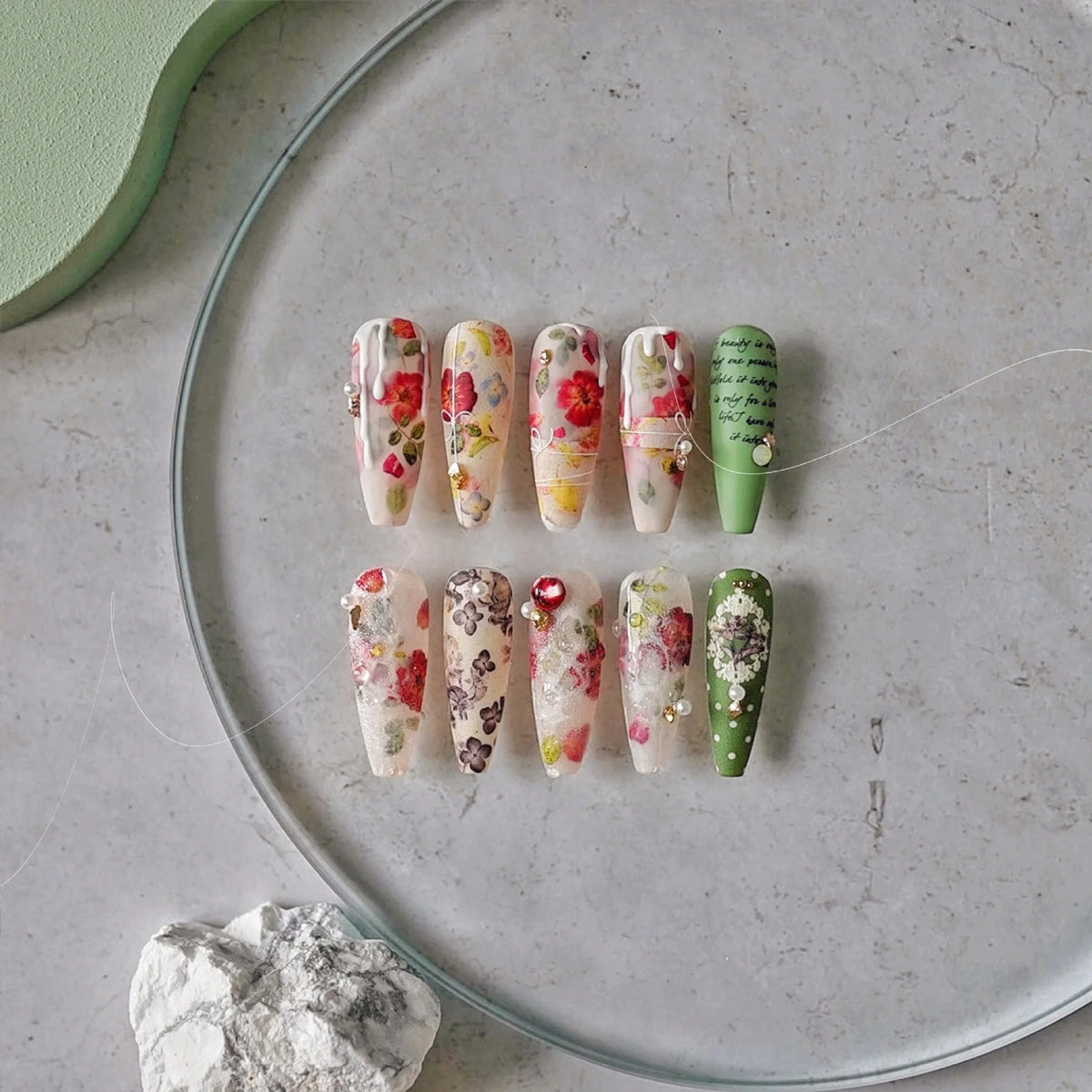 5D Daffodil Nail Stickers | Floral Relief Nail Art Decals Nail Art Stickers QXL
