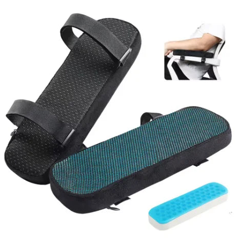 2-Pack Memory Foam Armrest Pads | Ergonomic Elbow Cushions Armrest Cushion Pads QXL