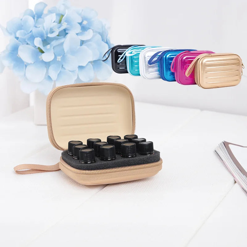 15-Grid Essential Oil Travel Bag for 1ml–2ml Sample Bottles Essential Oil Travel Case QXL