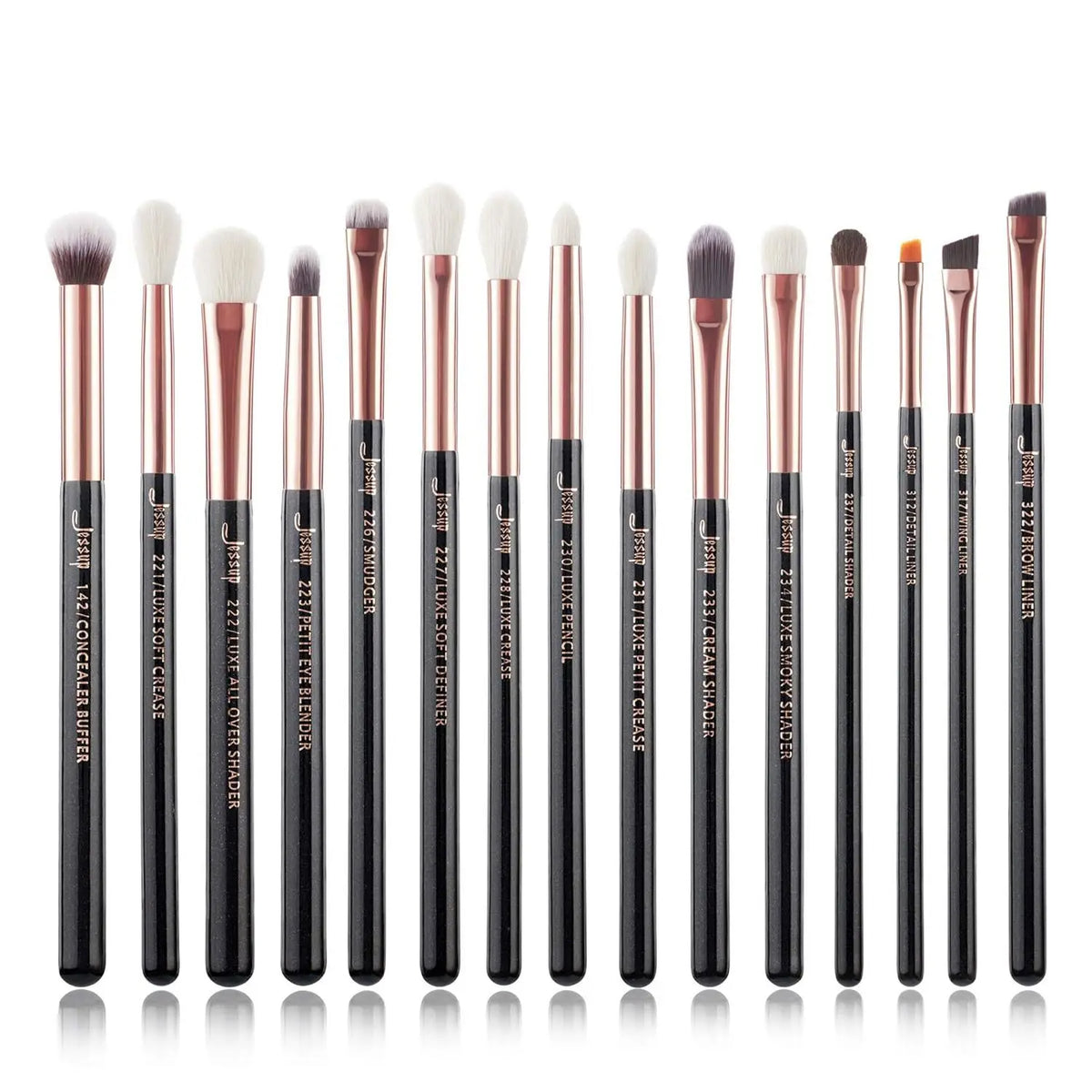 15-Piece Eyeshadow Brush Set | Eyeliner, Blending & Concealer Eyeshadow Brush Set QXL No logo 002