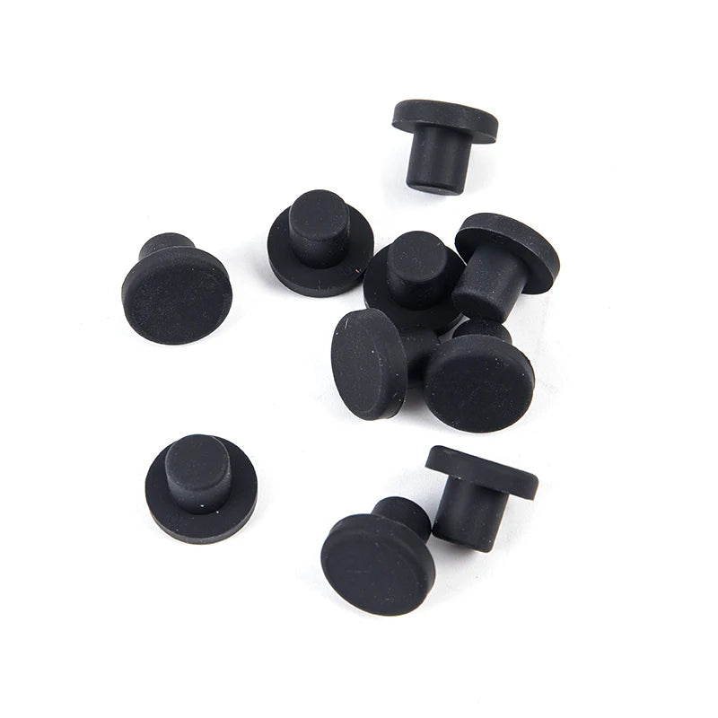 10-Pack Silicone Rubber Hole Plugs 3mm–12mm | Pipe End Caps Rubber Hole Plugs QXL