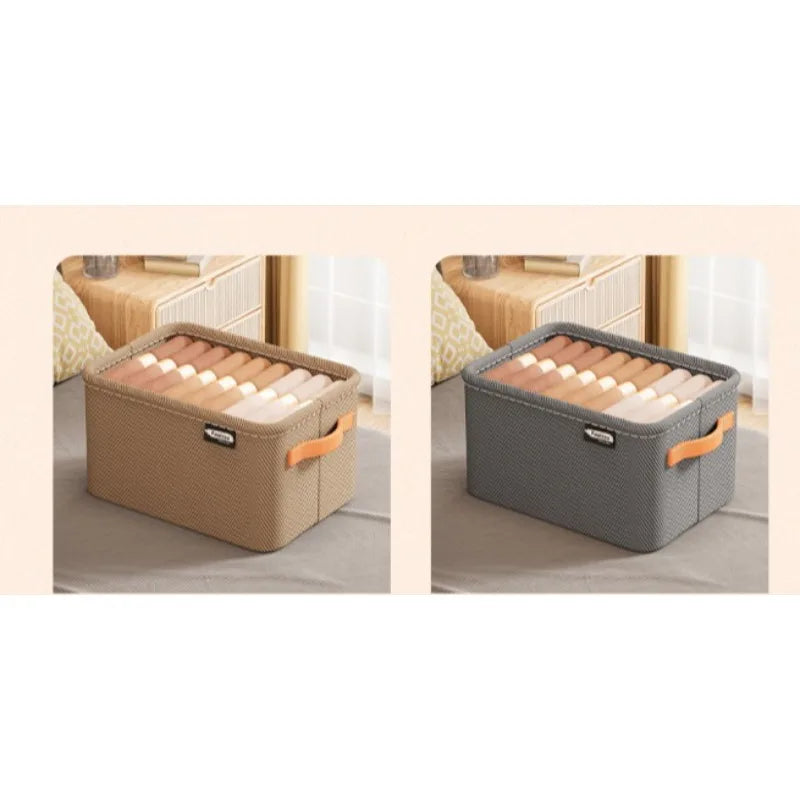 Thickened Fabric Clothes Storage Box | Wardrobe Basket Bin Fabric Storage Basket QXL