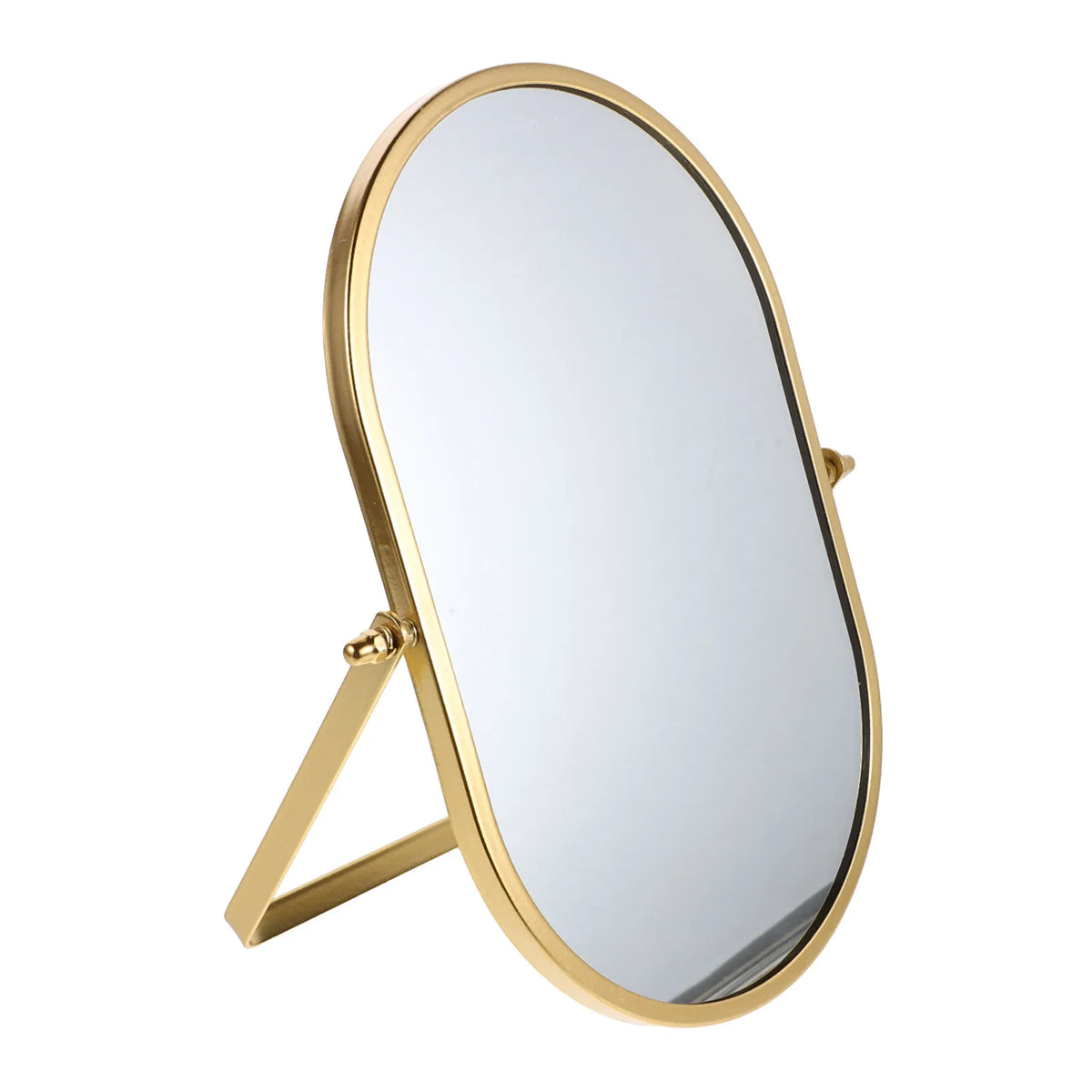 Folding Vanity Makeup Mirror Gold Desktop Tabletop | Adjustable Folding Vanity Mirror QXL