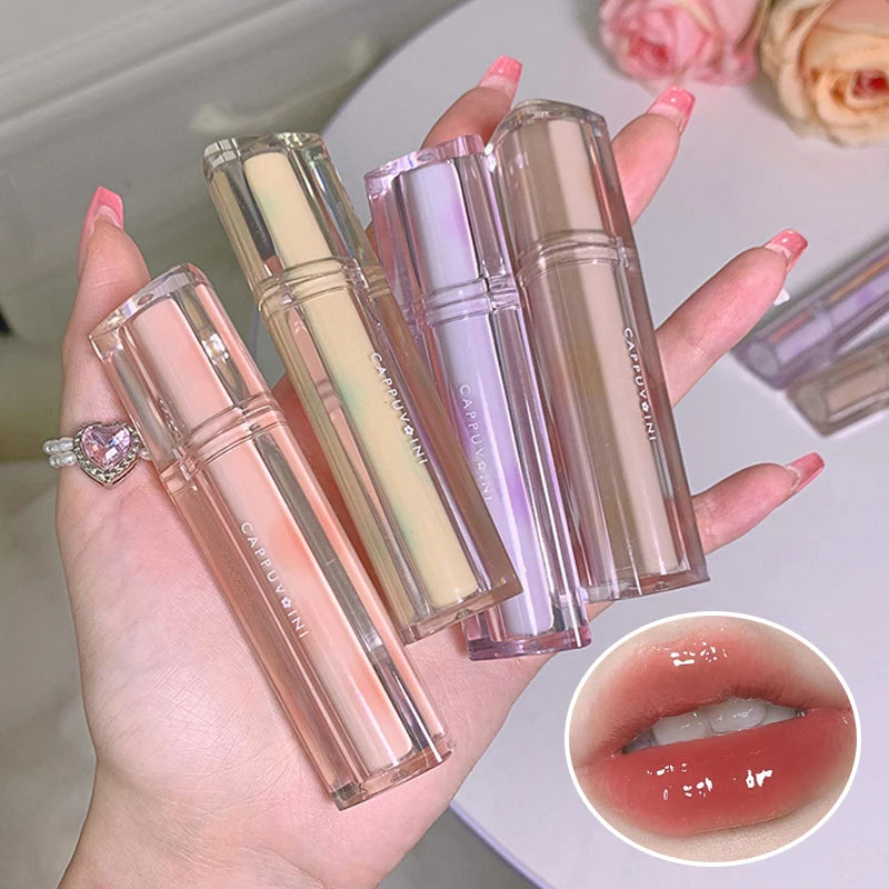 Cappuvini Mirror Lip Glaze | Glazed Glass Lip Gloss Lipstick Mirror Lip Gloss QXL