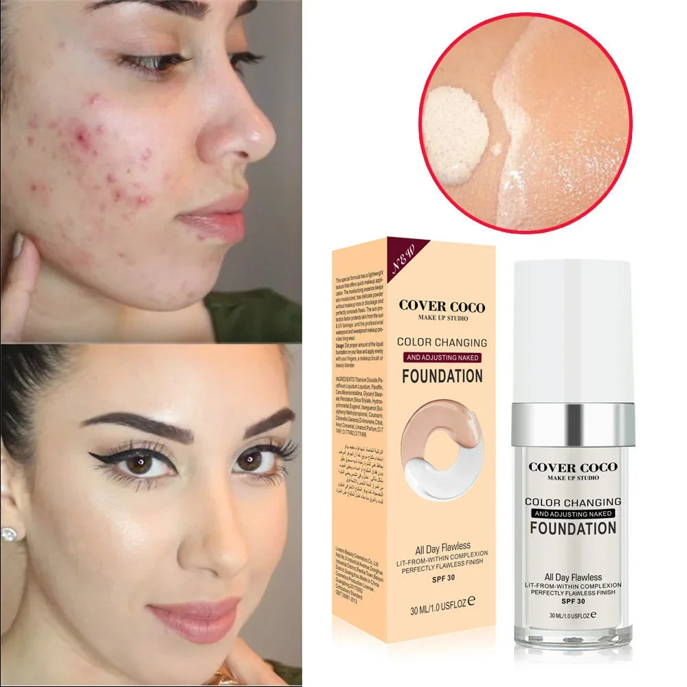 Cover Coco Long-Lasting Liquid Foundation & Concealer 30ml Liquid Foundation QXL