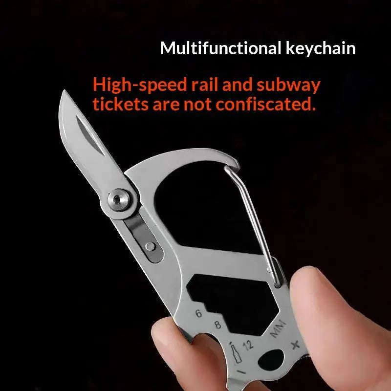 Mini Keychain Multi-Tool | Folding Knife, Screwdriver & Opener Keychain Multi-Tool QXL Default Title