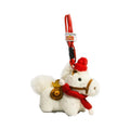 Plush Horse Keychain | Knit Hat Scarf Bag Charm Lucky Gift Plush Keychain Charm QXL E