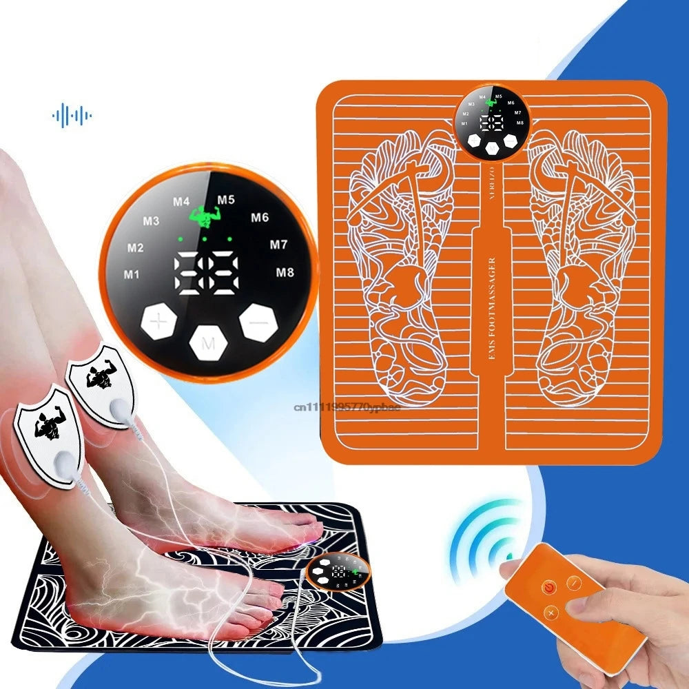 Electric Foot Massager Pad | EMS Muscle Relaxation Trainer Electric Foot Massager QXL