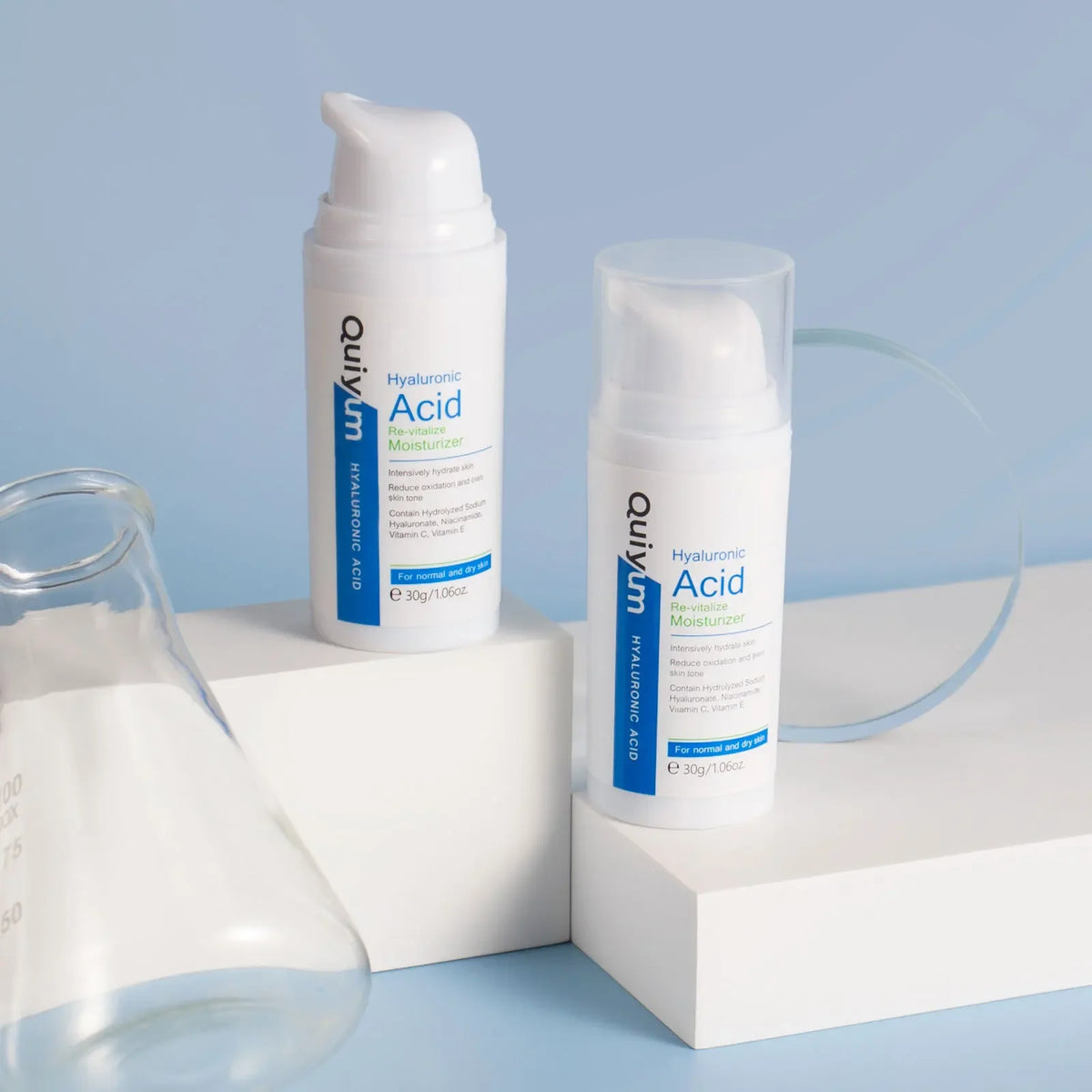 QUIYUM Hyaluronic Acid Face Cream – Hydrate & Brighten Hyaluronic Acid Moisturizer QXL