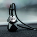Car Essential Oil Aromatherapy Pendant | Refillable Fragrance Car Aromatherapy Pendant QXL silver