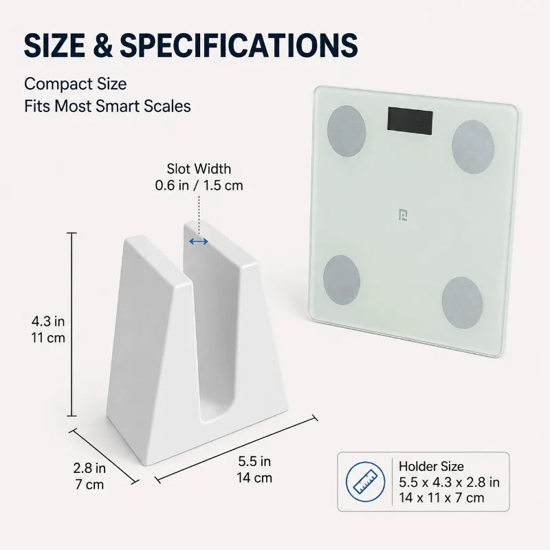 Vertical Bathroom Scale Holder – Space-Saving Storage Stand Scale Storage Stand QXL