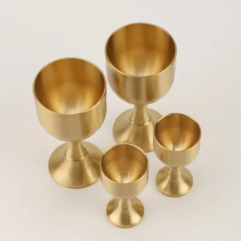 Brass Copper Wine Goblet | Mini Shot Glass & Décor Copper Wine Goblet QXL
