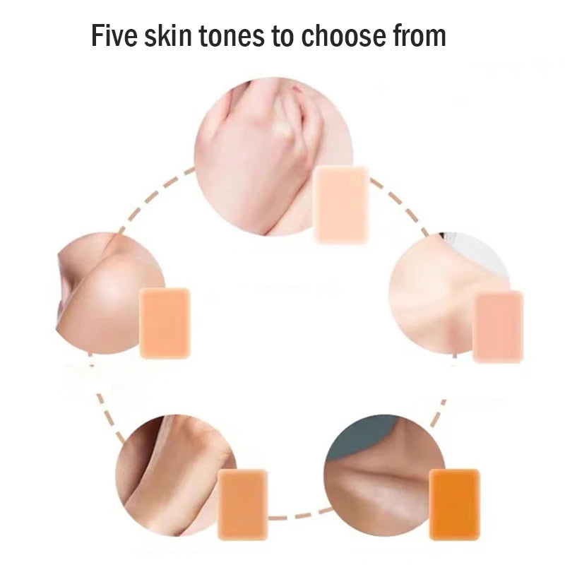 6-Pack Waterproof Tattoo Cover Tape | 5 Skin Tones Tattoo Cover Tape QXL