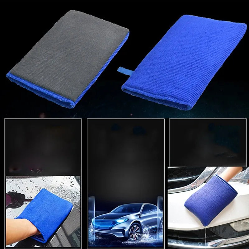 Clay Bar Mitt – Microfiber Car Detailing Wash Glove Car Detailing Mitt QXL