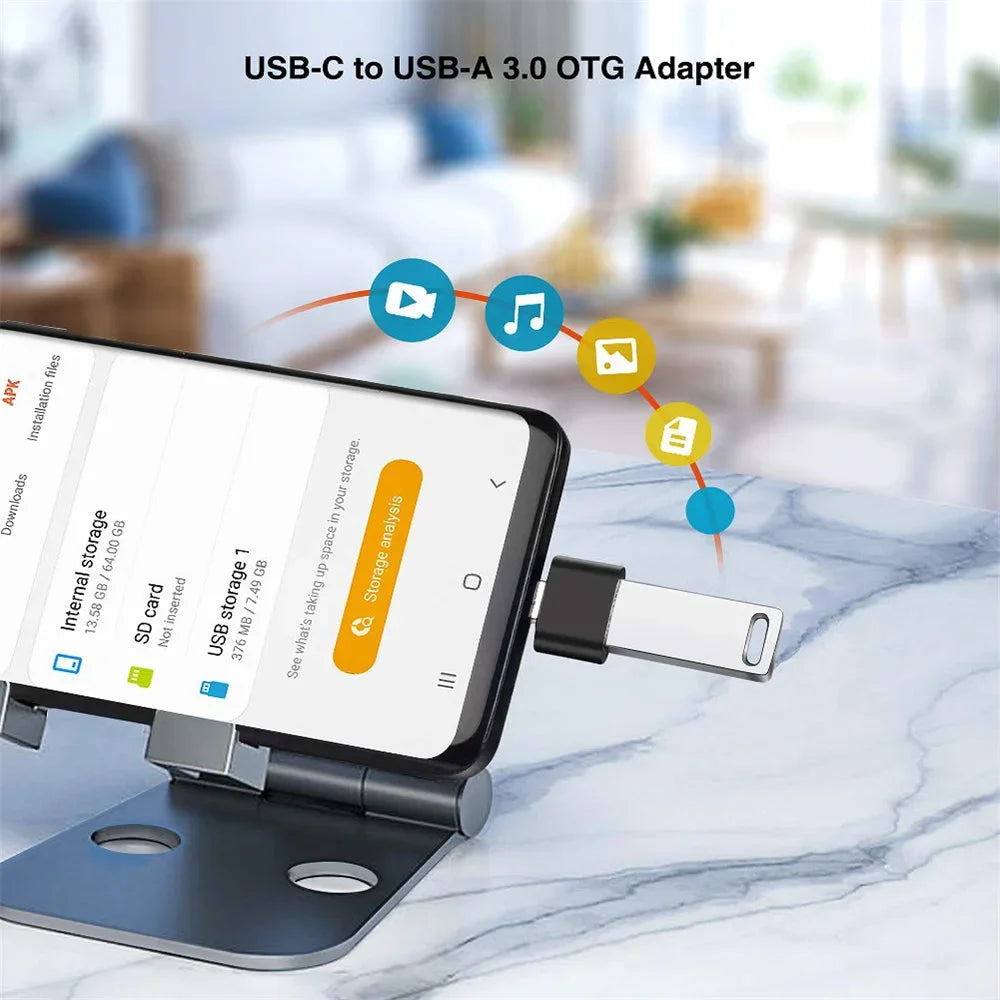 USB 3.0 to USB-C OTG Adapter | USB-A Male to Type-C Female USB OTG Adapter QXL