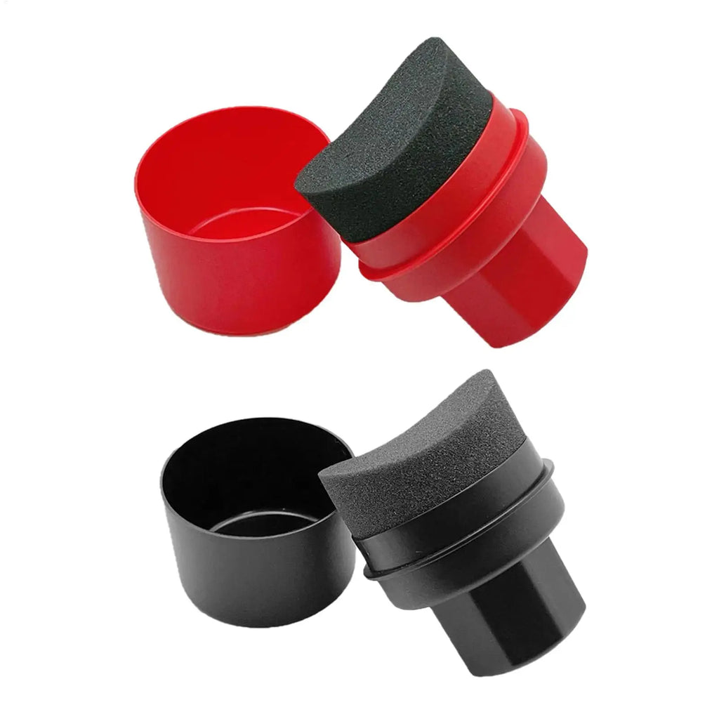 Curved Tire Dressing Applicator Sponge Pad with Cover Tire Applicator Pad QXL