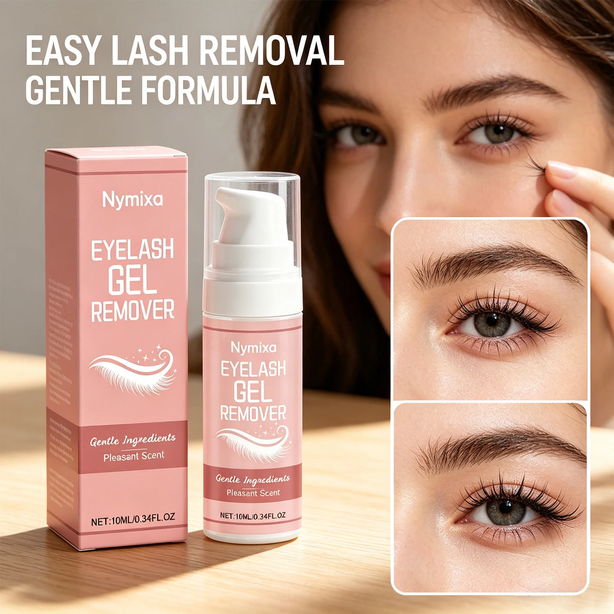 Nymixa Lash Remover Gel – Eyelash Glue Dissolver 10ml Lash Glue Remover QXL
