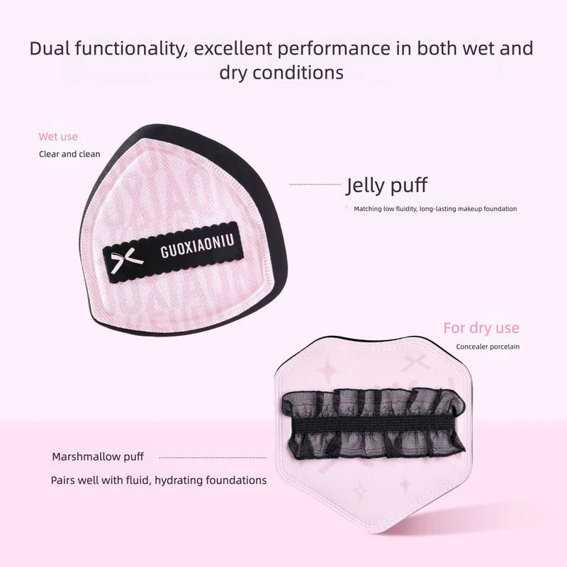 Water-Activated Dual-Use Powder Cushion Puff | Foundation Tool Makeup Sponge Puff QXL