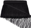 10 Yard Black Tassel Fringe Trim 5.9" | Polyester Sewing Lace Tassel Fringe Trim QXL AECH04-14889