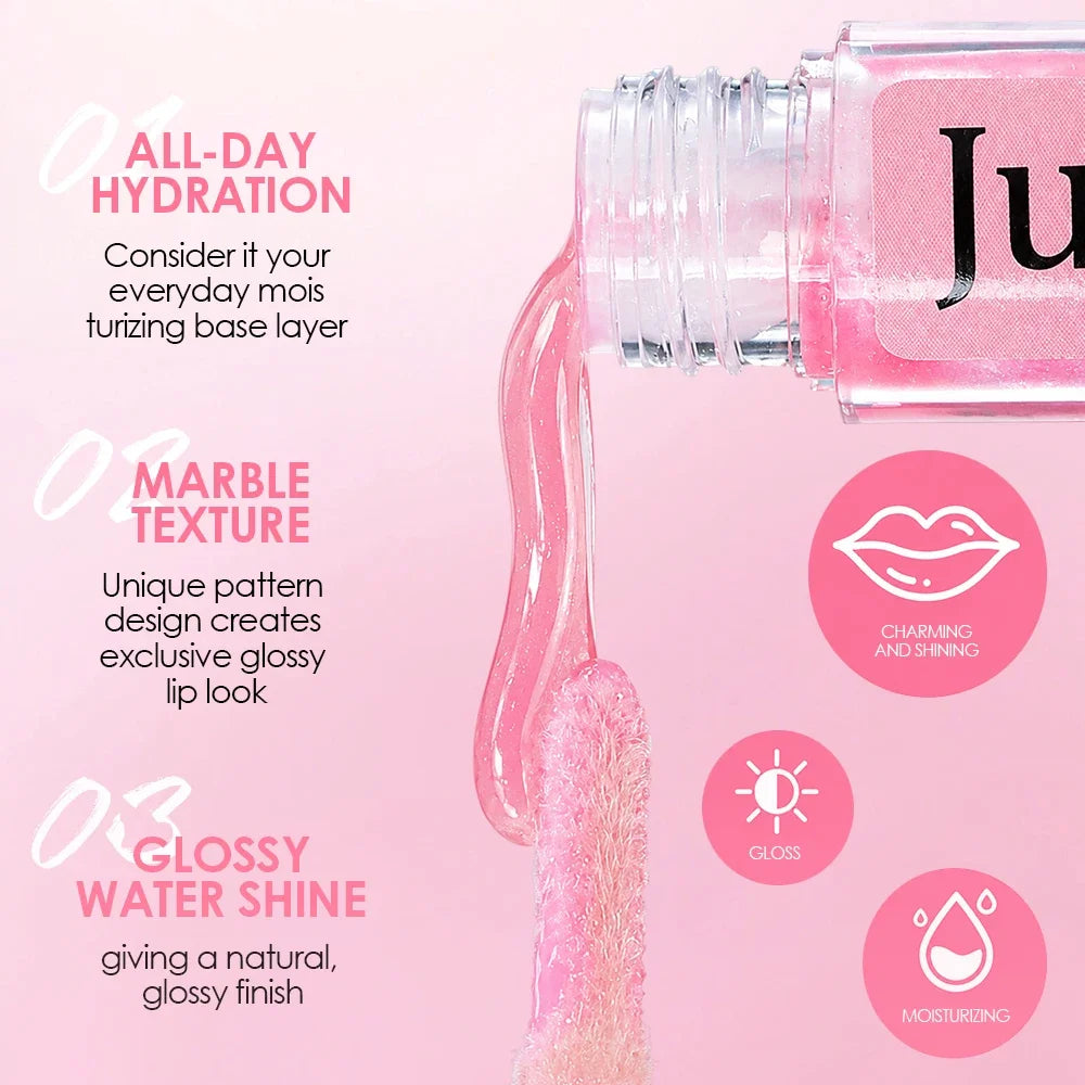 Julystar Kawaii Rabbit Lip Gloss | Glitter Moisturizing Lip Gloss QXL