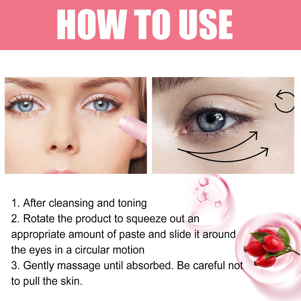 WEST MONTH Rosehip Eye Balm Stick – Hydrating & Firming Eye Balm Stick QXL