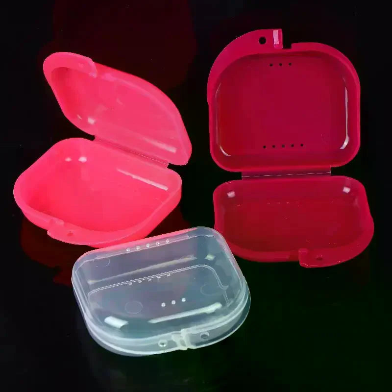 Denture Retainer Storage Box | Vented Plastic Case Dental Appliance Case QXL