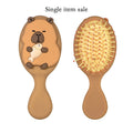Capybara Hair Brush | Detangling Scalp Massage Anti-Static Detangling Hair Brush QXL CY3140-10-Coffee-02