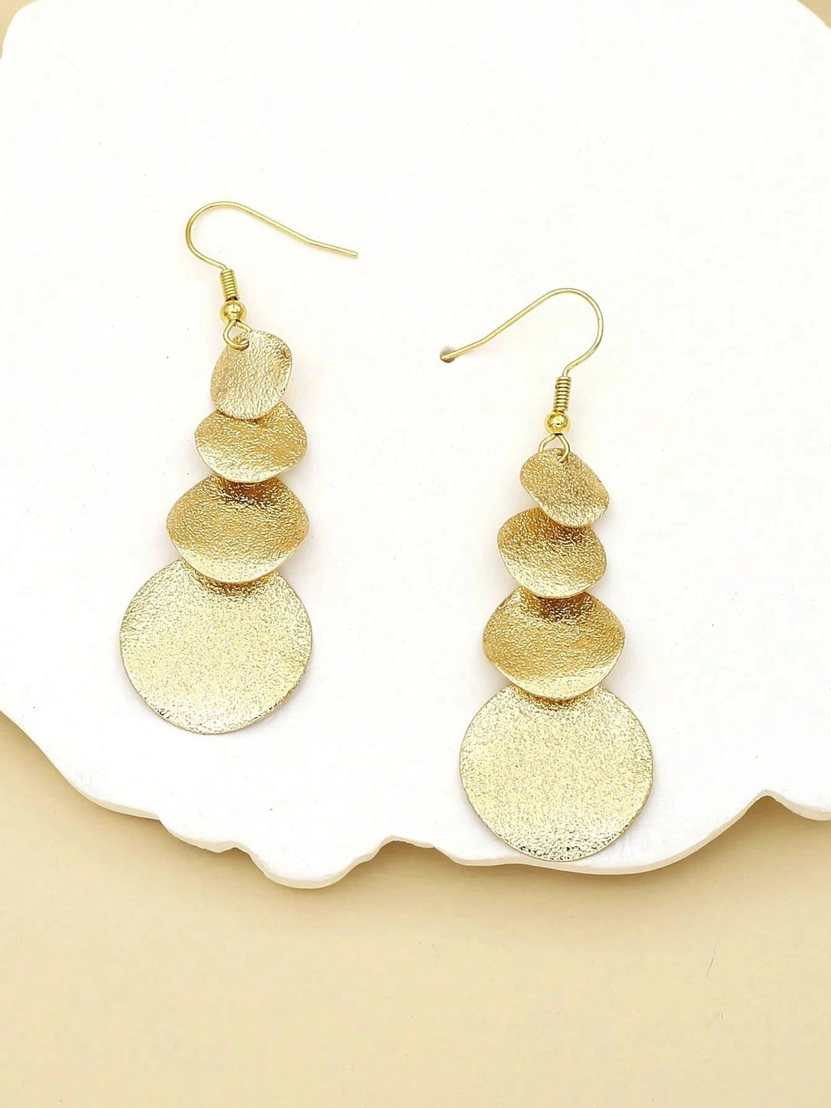 Long Tassel Drop Earrings | Sequin Party Fashion Jewelry Tassel Drop Earrings QXL Gold
