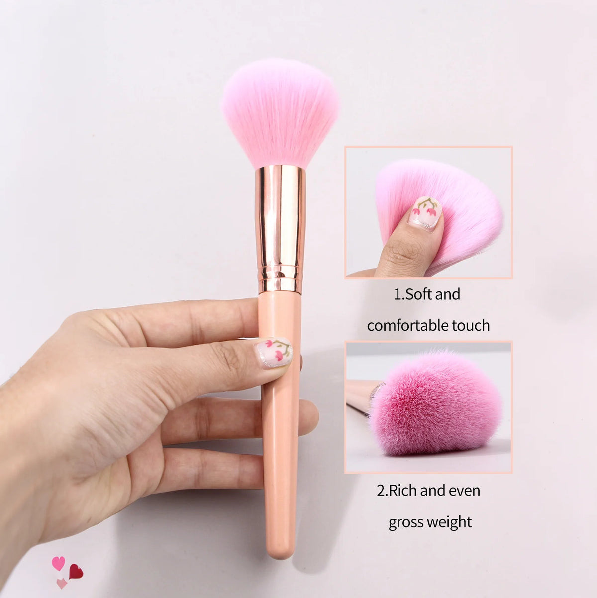 KOSSHOW Blush Brush – Highlighter & Loose Powder Makeup Tool Makeup Brush QXL