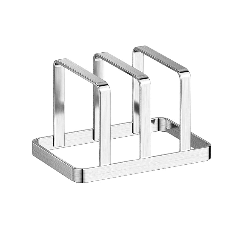 Stainless Steel Pot Lid & Cutting Board Organizer Rack Kitchen Storage Rack QXL 1pc