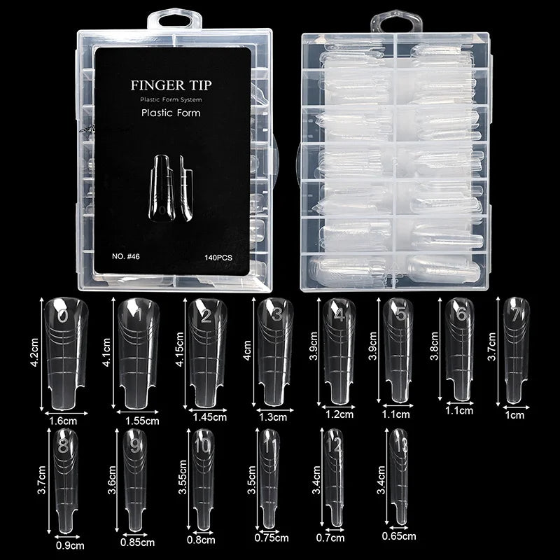 Clear Stiletto False Nail Tips 70/140/150 Pc | DIY Extensions False Nail Tips QXL
