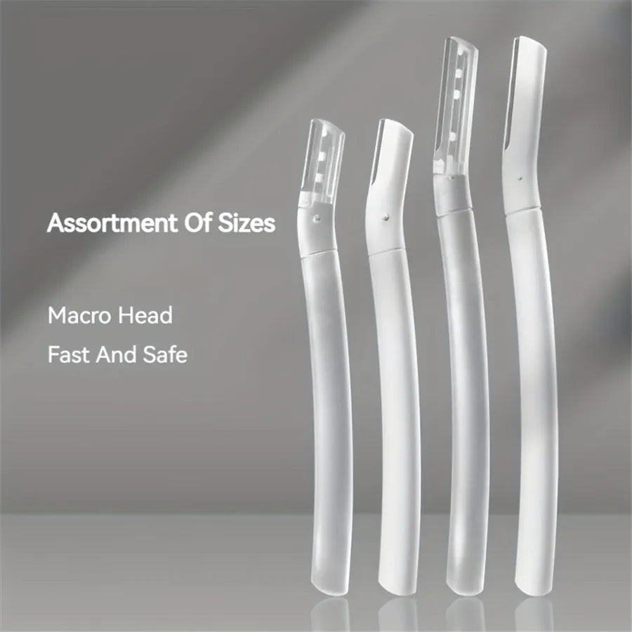 4-Pack Eyebrow Razor & Dermaplaning Tool for Women Facial Razor Set QXL