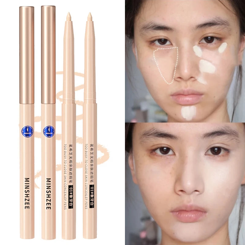 Matte Concealer Pen | Full Coverage Waterproof Makeup Concealer Pen QXL