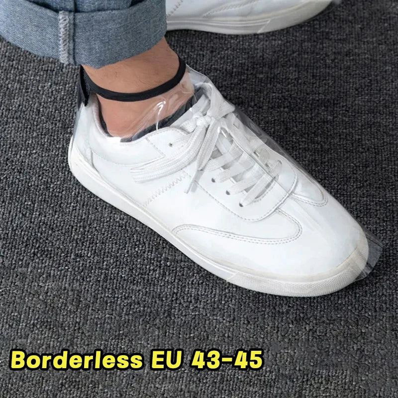 Transparent Barber Shoe Covers | PVC Hair Guard 1 Pair Barber Shoe Covers QXL B Large
