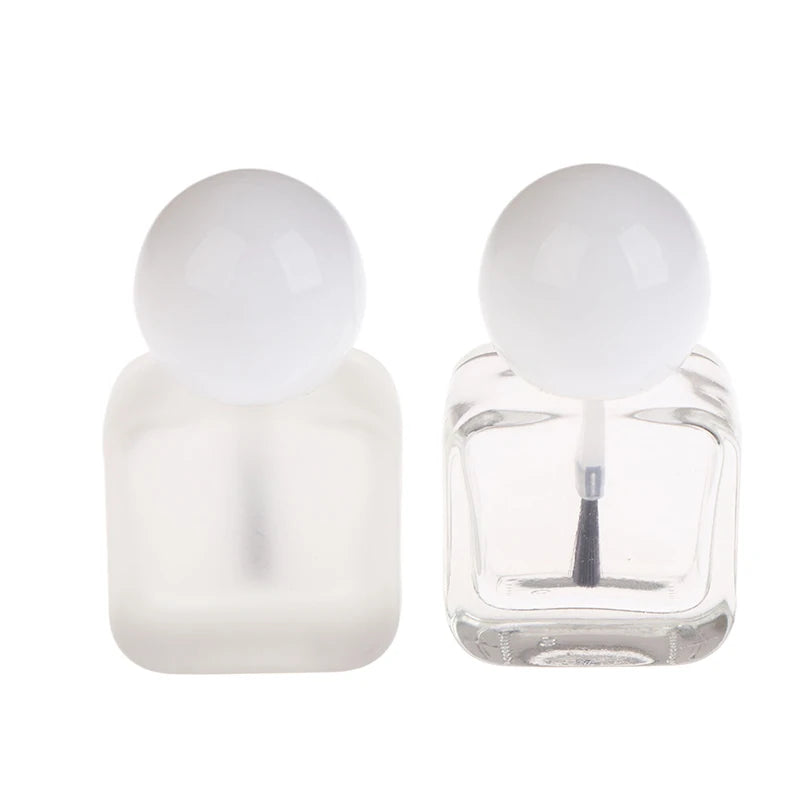 10ml Empty Glass Nail Polish Bottle with Brush Cap | Nail Art Nail Polish Bottle QXL