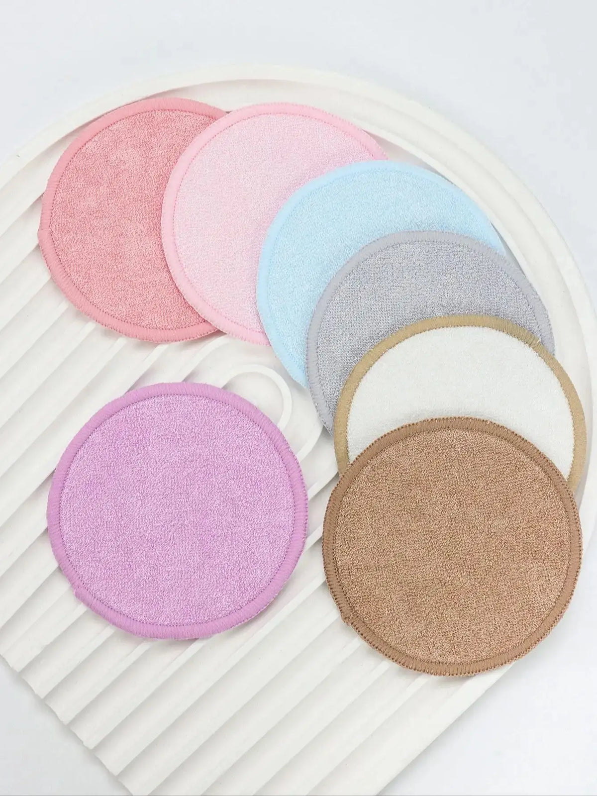 Bamboo Fiber Makeup Remover Pads – Reusable 6/12/24 Pack Makeup Remover Pads QXL