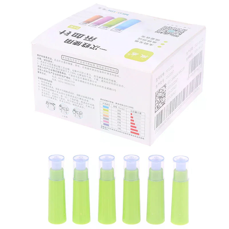 50-Pack 28G Disposable Micro Lancet Needles with Swabs Disposable Lancet Needles QXL