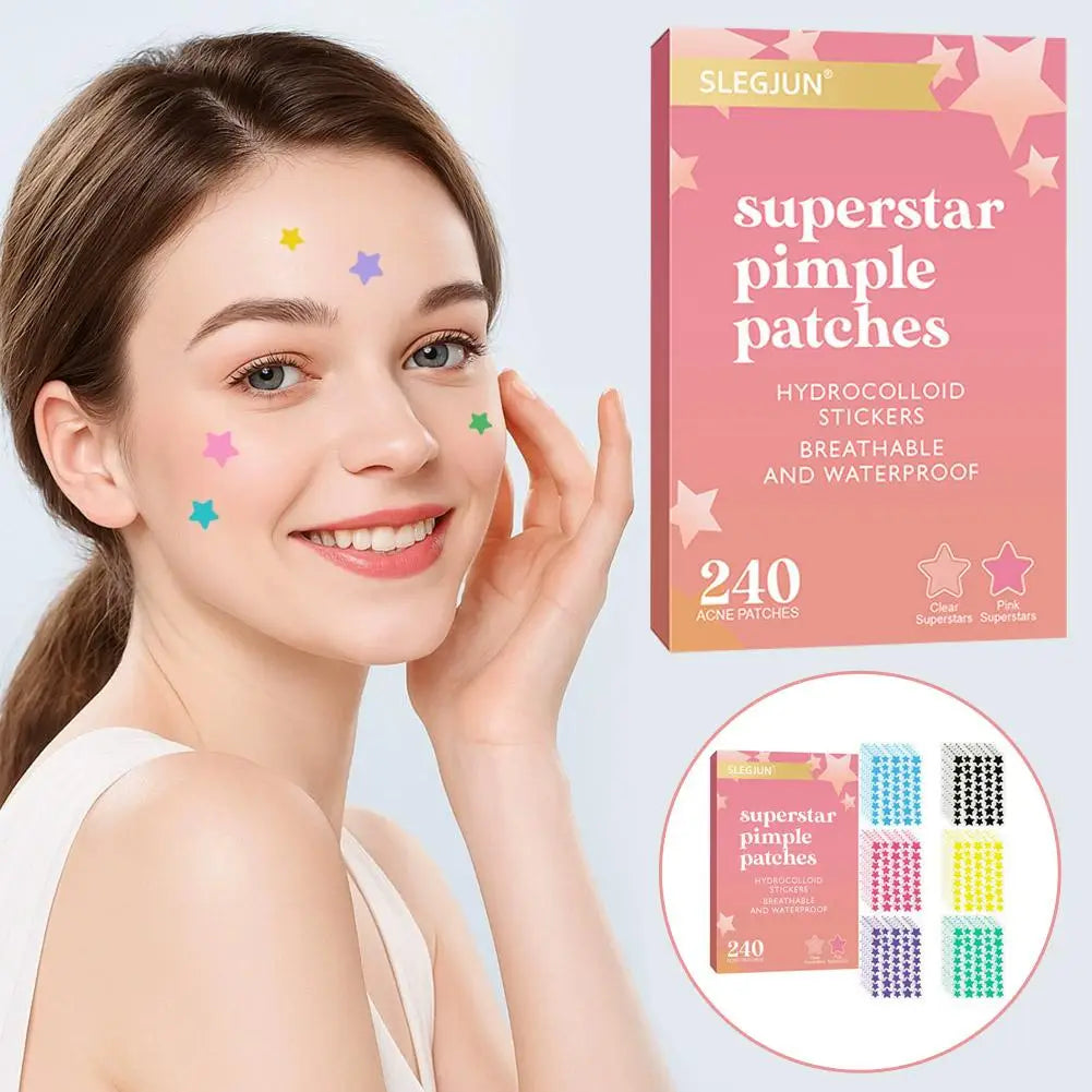 200/240-Pack Hydrocolloid Pimple Patches | Invisible Spot Covers Pimple Patches QXL