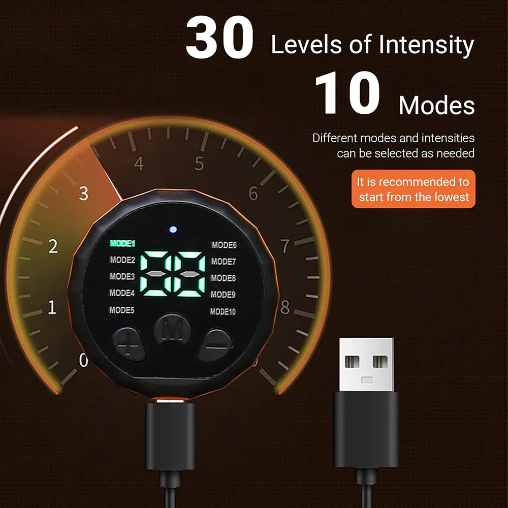 Smart EMS Abs Toning Belt | 10 Modes, USB-C Rechargeable EMS Abs Toning Belt QXL