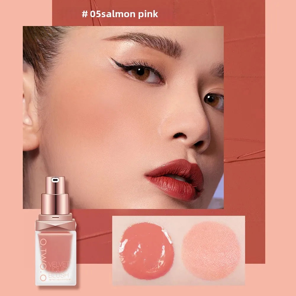 O.TWO.O Liquid Blush 4 Shades | High Pigment Long-Lasting Liquid Blush QXL
