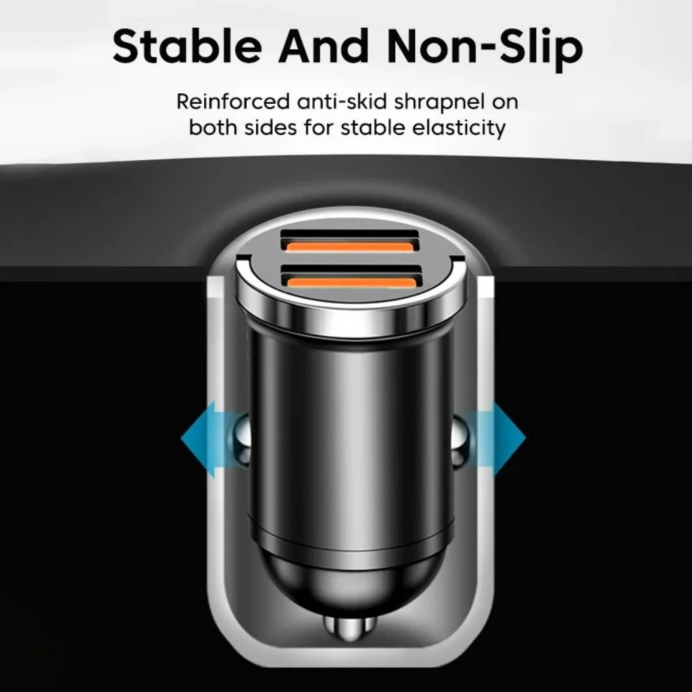 200W Dual USB Car Charger PD QC3.0 Fast Charging Adapter Car Charger Adapter QXL