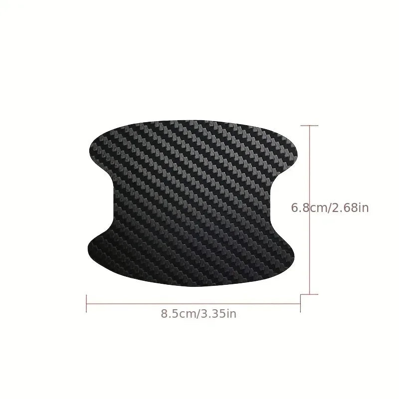 4-Pack Carbon Fiber Car Door Handle Protector Film Car Door Protector Film QXL