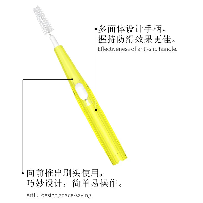 20-Pack Retractable Interdental Brushes | 5 Sizes 0.6–1.5mm Interdental Brush Set QXL