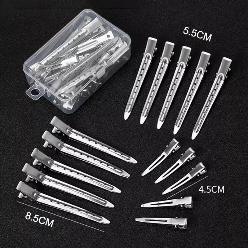 15-Pack Metal Duck Bill Hair Sectioning Clips | Salon Styling Hair Sectioning Clips QXL