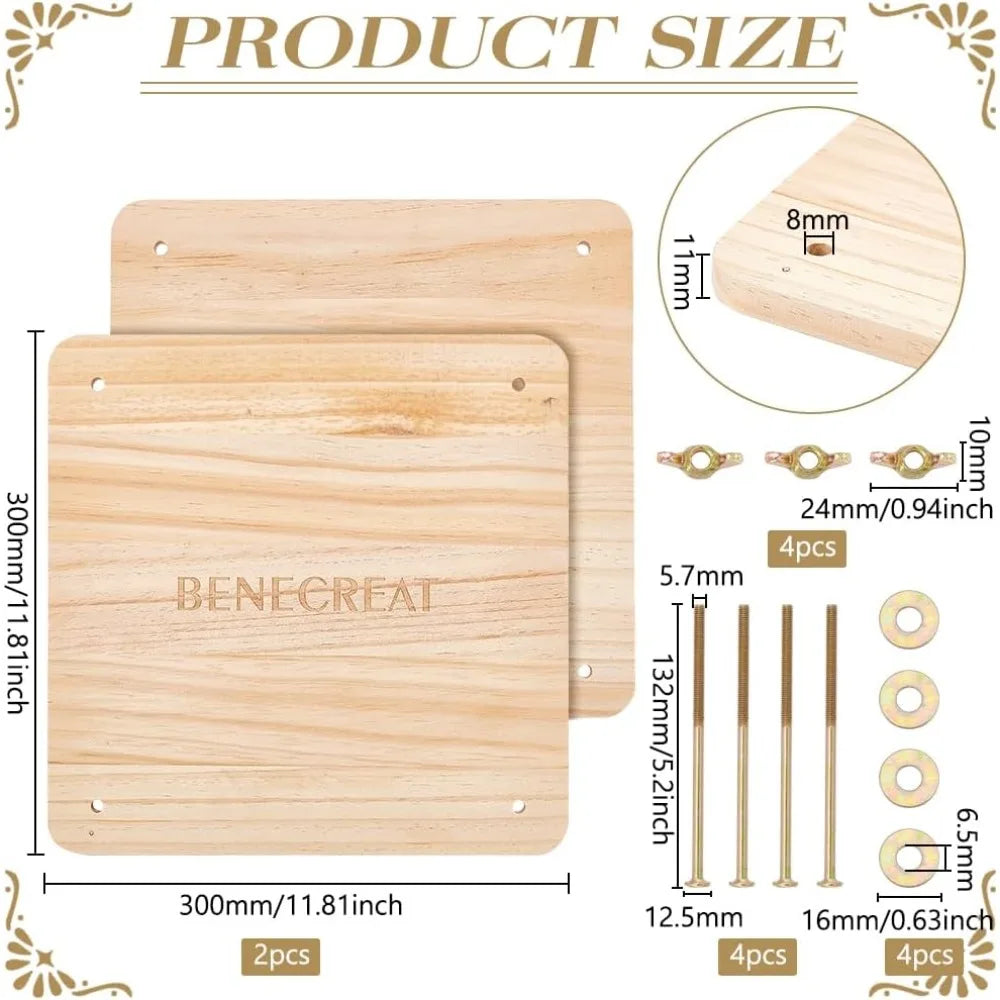 Wooden Book Press Bookbinding Machine | Wing Nuts & Gaskets Bookbinding Press QXL