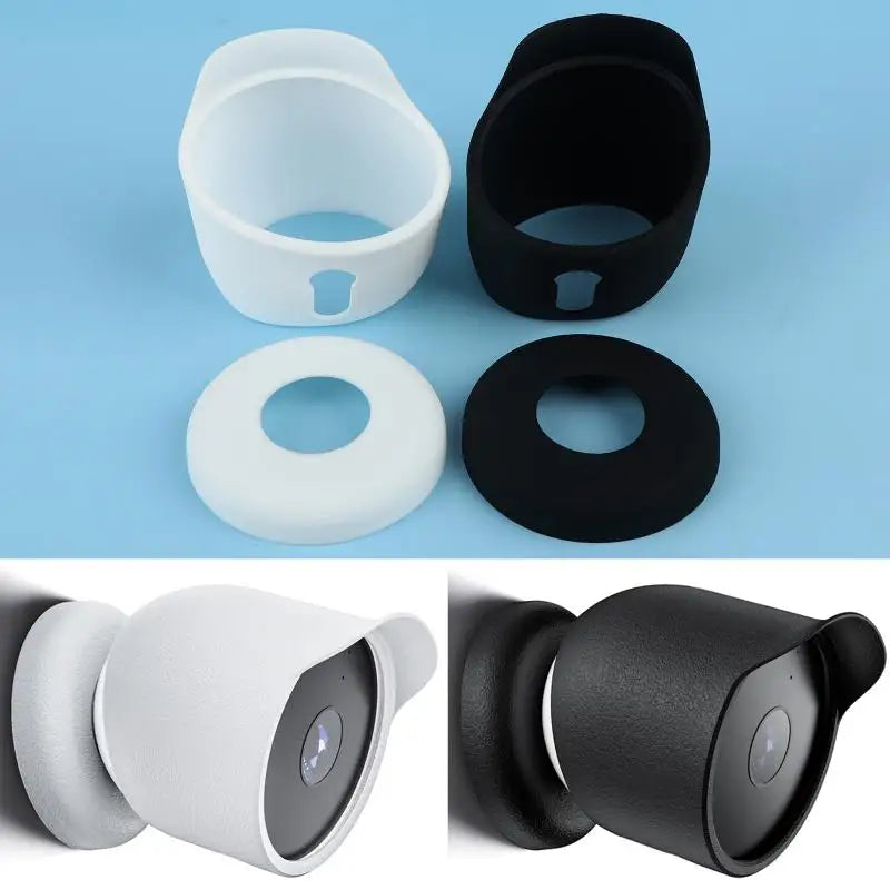 Silicone Cover for Google Nest Cam Outdoor & Indoor Battery Camera Silicone Cover QXL Black