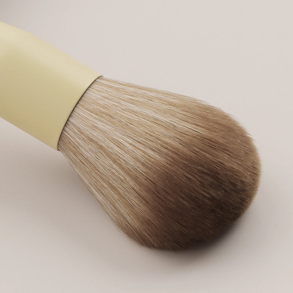 11-Pc Cream Yellow Makeup Brush Set | Soft Gradient Bristles Makeup Brush Set QXL