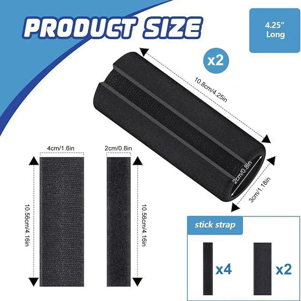 2-Pack Foam Bike Handlebar Grip Covers | Cushion Wrap Set Handlebar Grip Covers QXL 2pcs